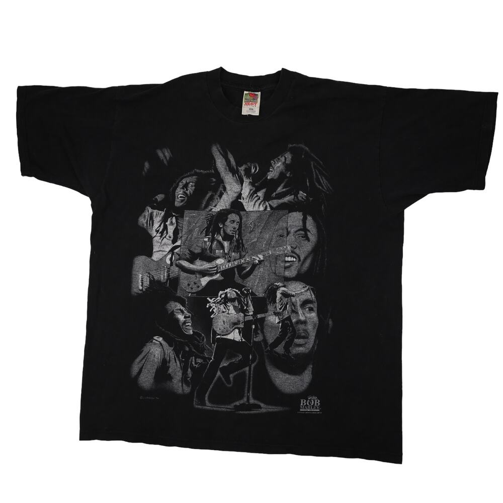 Vintage Bob Marley Collage Grapic T Shirt
